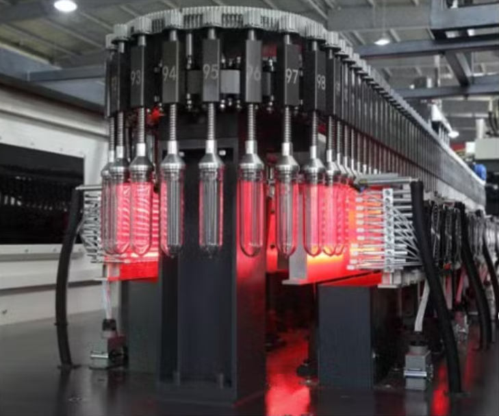 Preform warming lamp for bottle maker
